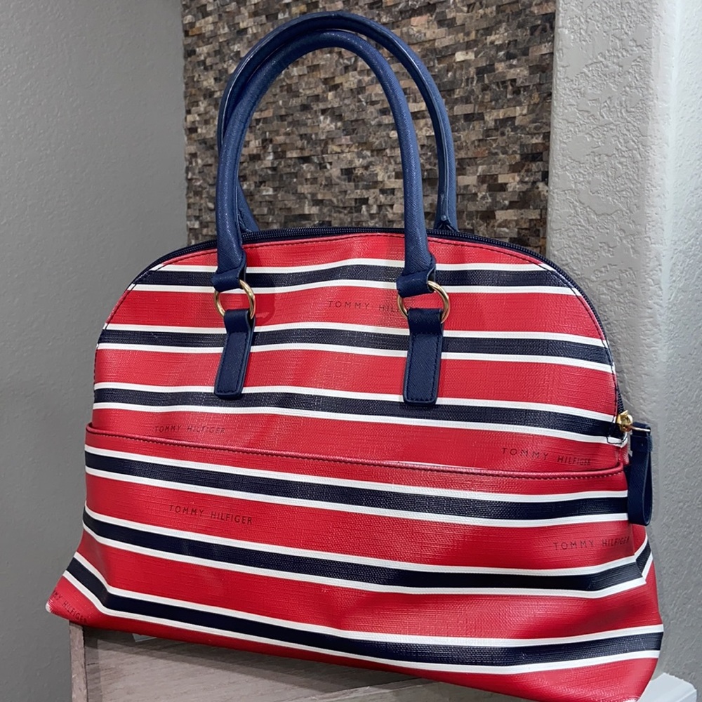 Striped Tommy Hilfiger Tote Bag